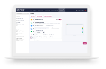 Nhúng nút liên hệ lên website